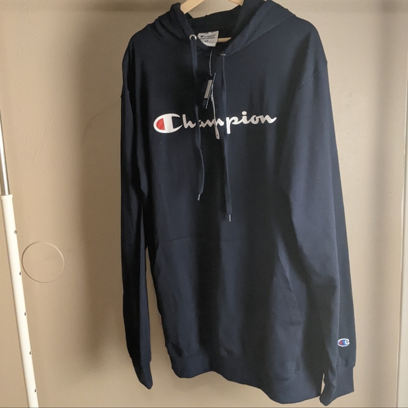 Champion Other - Navy Champion Hoodie Big and Tall